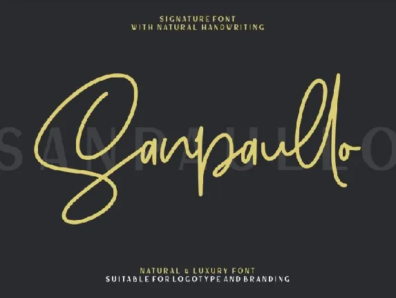 Sanpaullo Signature font