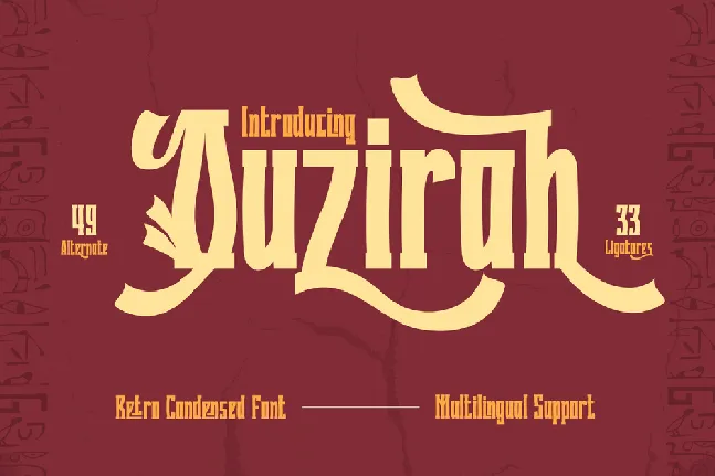 Quzirahtrial font