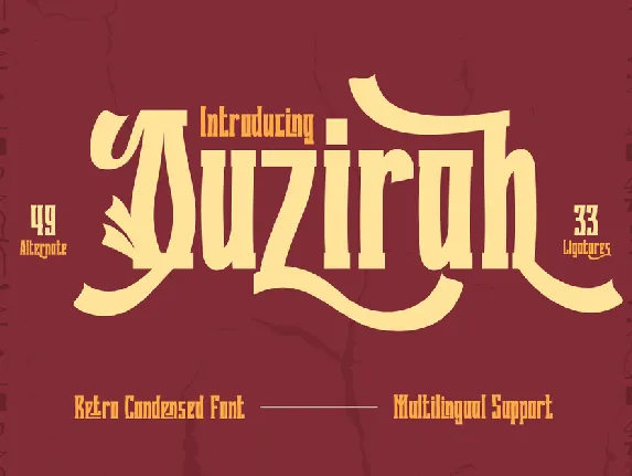 Quzirahtrial font