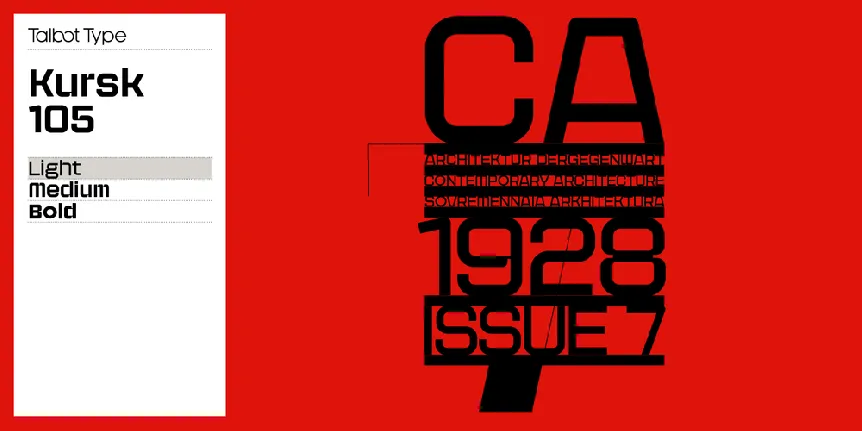 Kursk 105 Family font