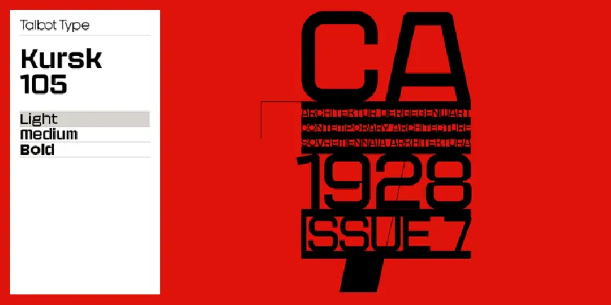 Kursk 105 Family font