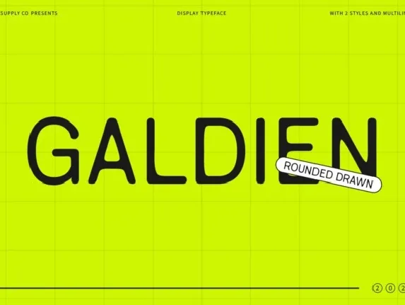 Galdien Rounded Drawn font