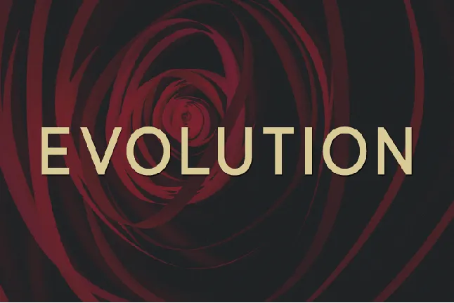 Evolution font