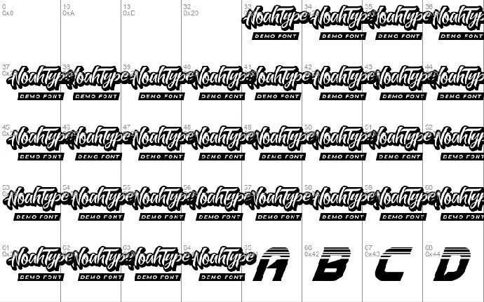 Race Stripe Demo font