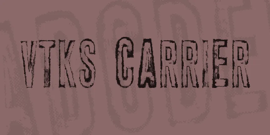 vtks carrier font