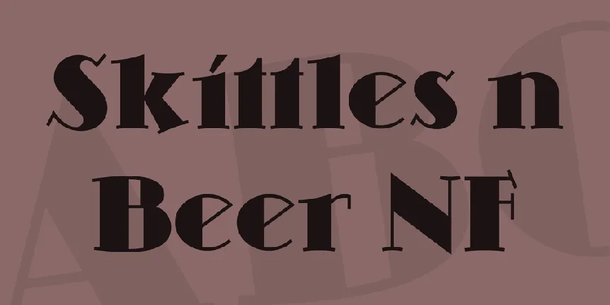 Skittles n Beer NF font