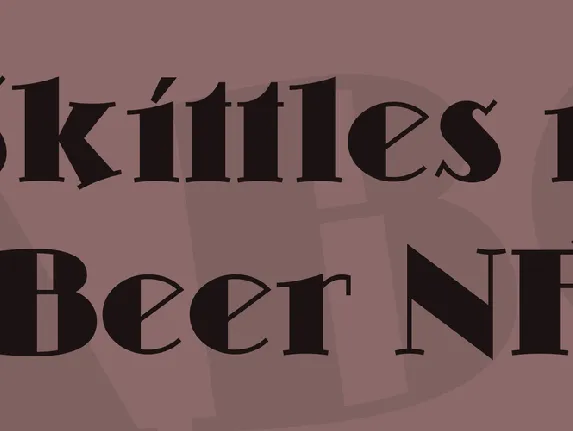 Skittles n Beer NF font