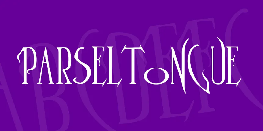 Parseltongue font