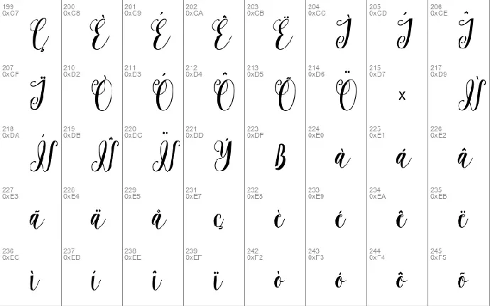 Yasmine Script font