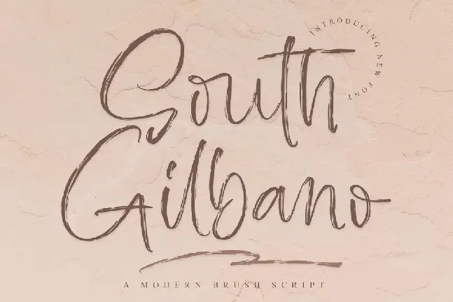 South Gilbano font