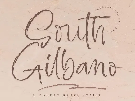 South Gilbano font