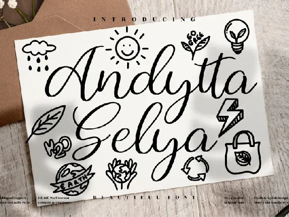 Andytta Selya font