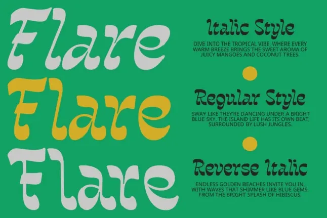 CS Flare font