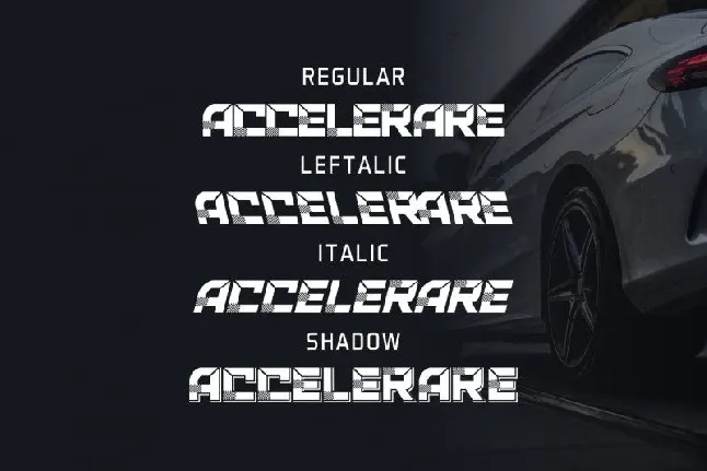 ACCELERARE Typeface font