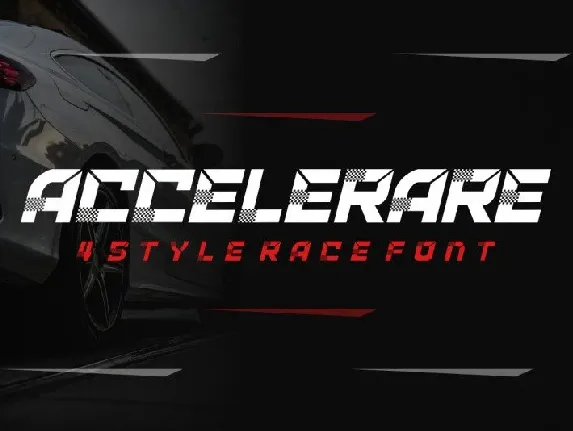 ACCELERARE Typeface font