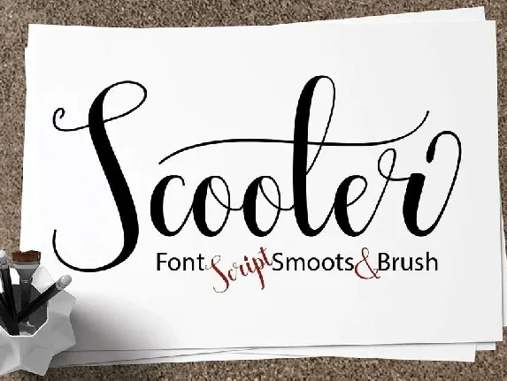 Scooter Script Free font