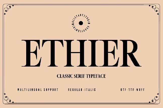 Ethier font