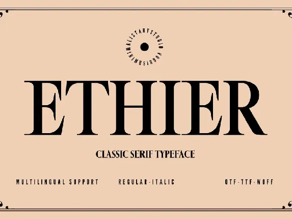 Ethier font