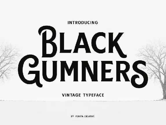 Black Gumners font