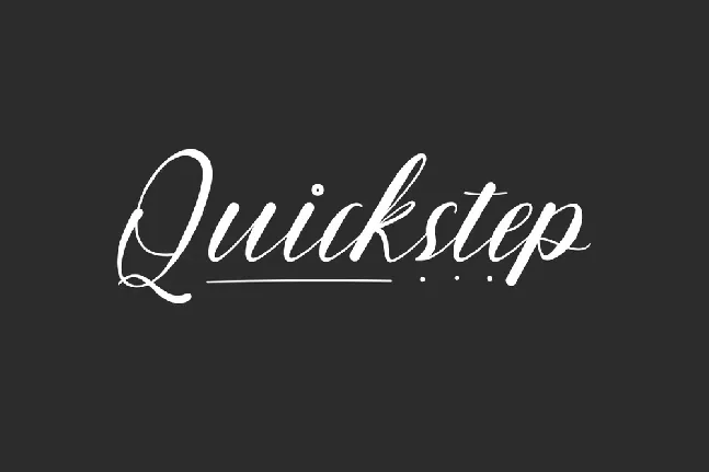 Quickstep font