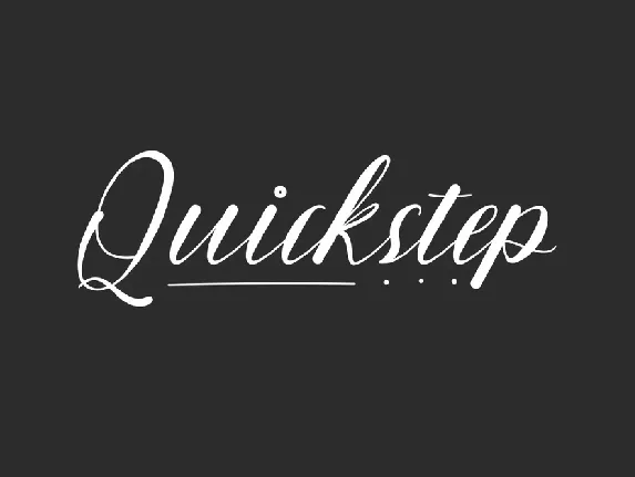 Quickstep font