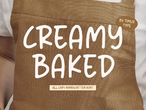 Creamy Baked font