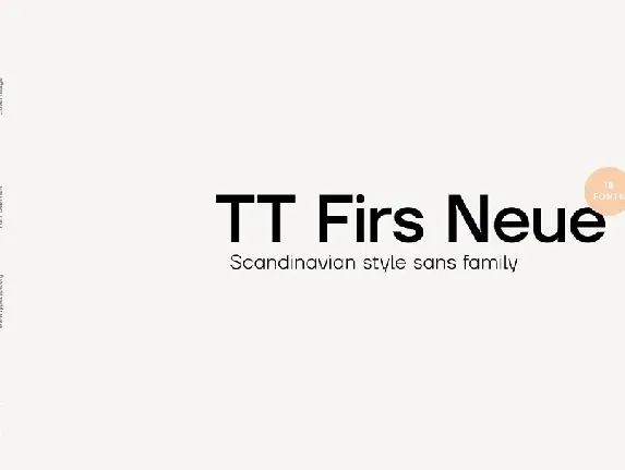 TT Firs Neue Family font