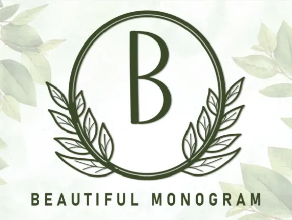 Beautiful Monogram Display font