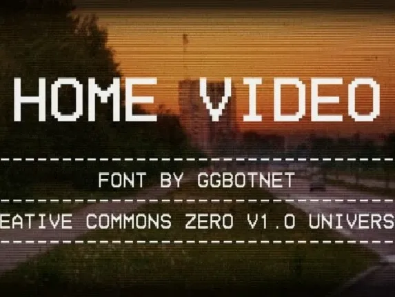 Home Video font