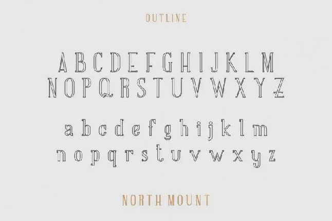 North Mount Trio font