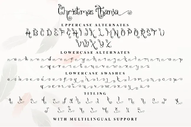 Christmas Thania DEMO font