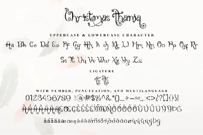 Christmas Thania DEMO font