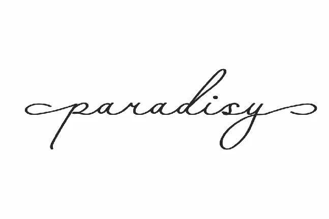 Paradisy Demo font