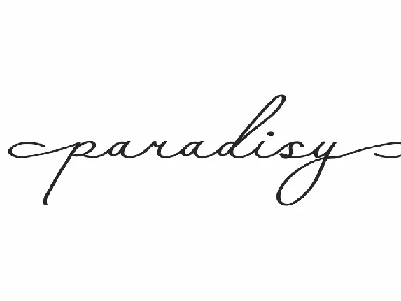 Paradisy Demo font