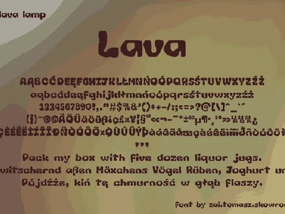 zai Lava font