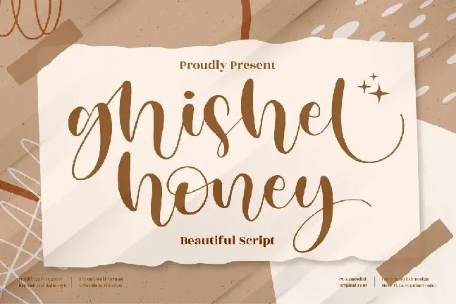 ghisel honey font