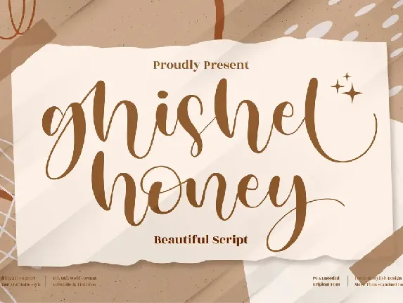 ghisel honey font