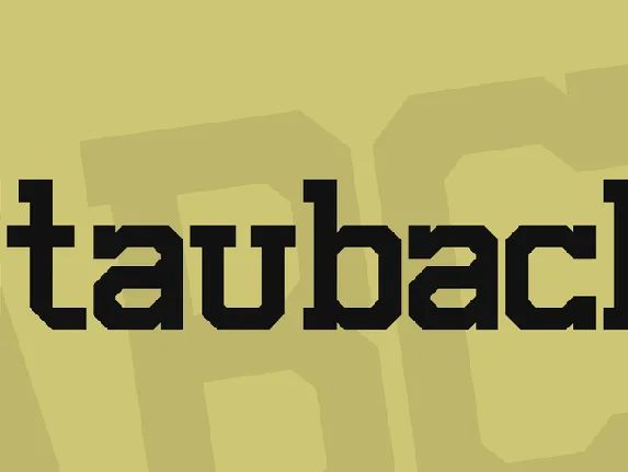 Staubach font