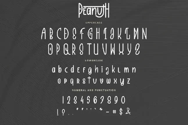 Peanuth font