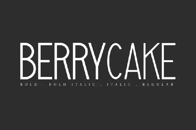 Berrycake font