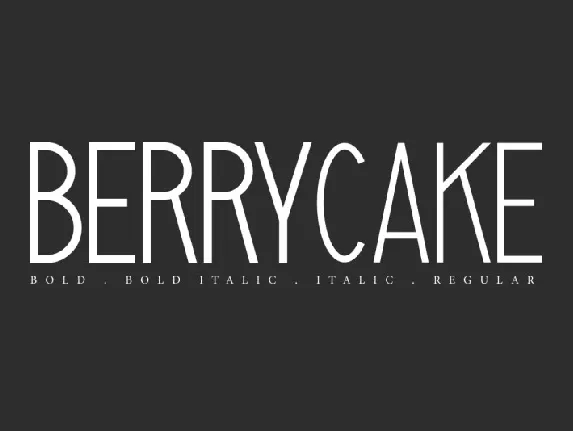 Berrycake font