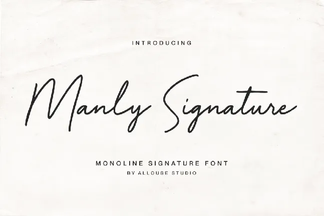 Manly Signature font