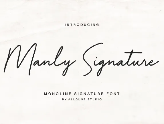 Manly Signature font