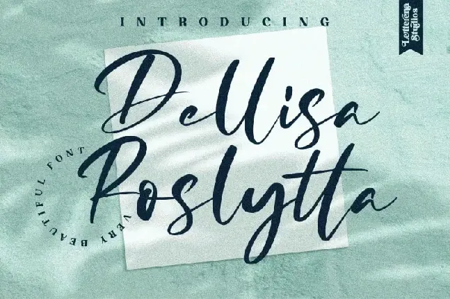 Dellisa Roslytta Script font