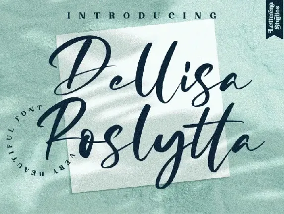 Dellisa Roslytta Script font