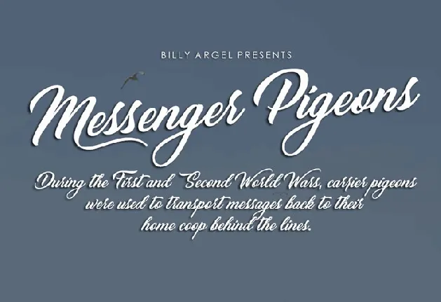 Messenger Pigeons font