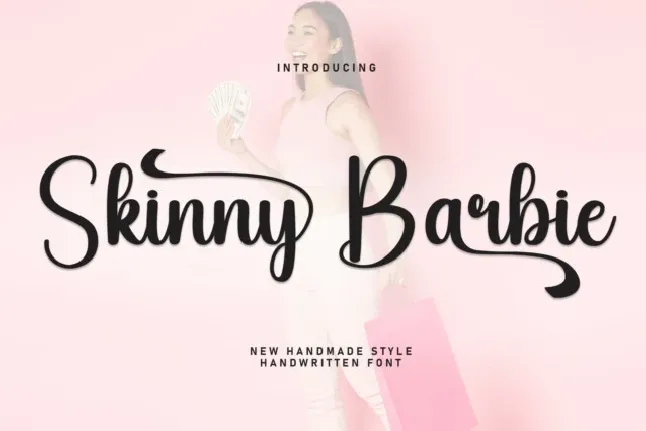 Skinny Barbie Script font