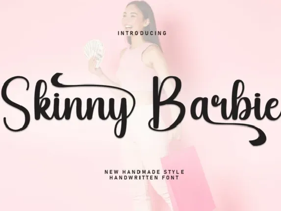 Skinny Barbie Script font