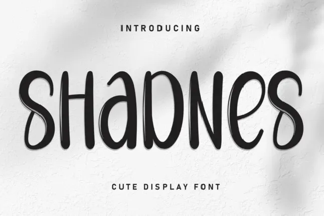 Shadnes Brush font