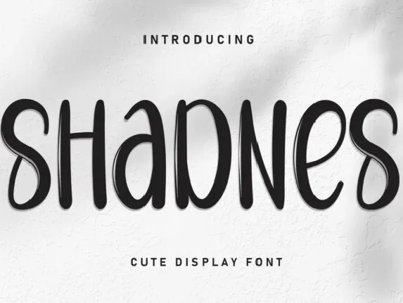 Shadnes Brush font